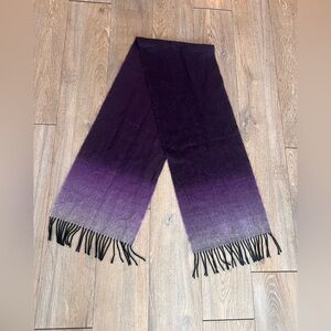 Purple Ombre Scarf with Fringe